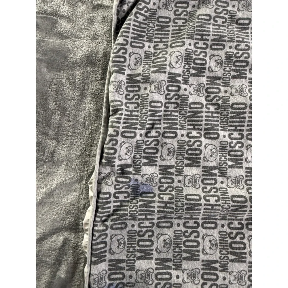 Moschino MMX03A LDB49‎ Changing Pad Cover One Size Gray Cotton Blend